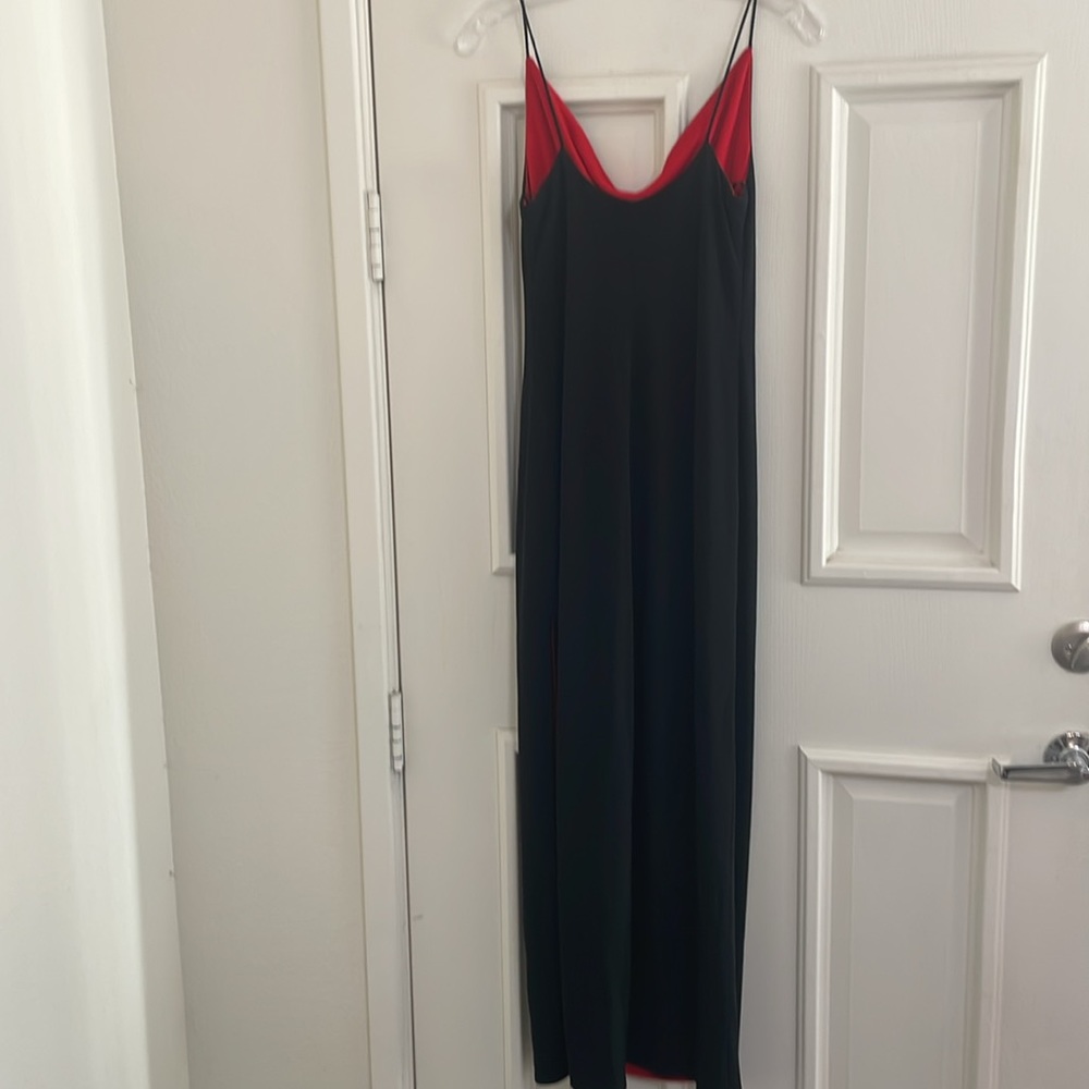 Saks5Ave Reversible maxi column dress Sz 8